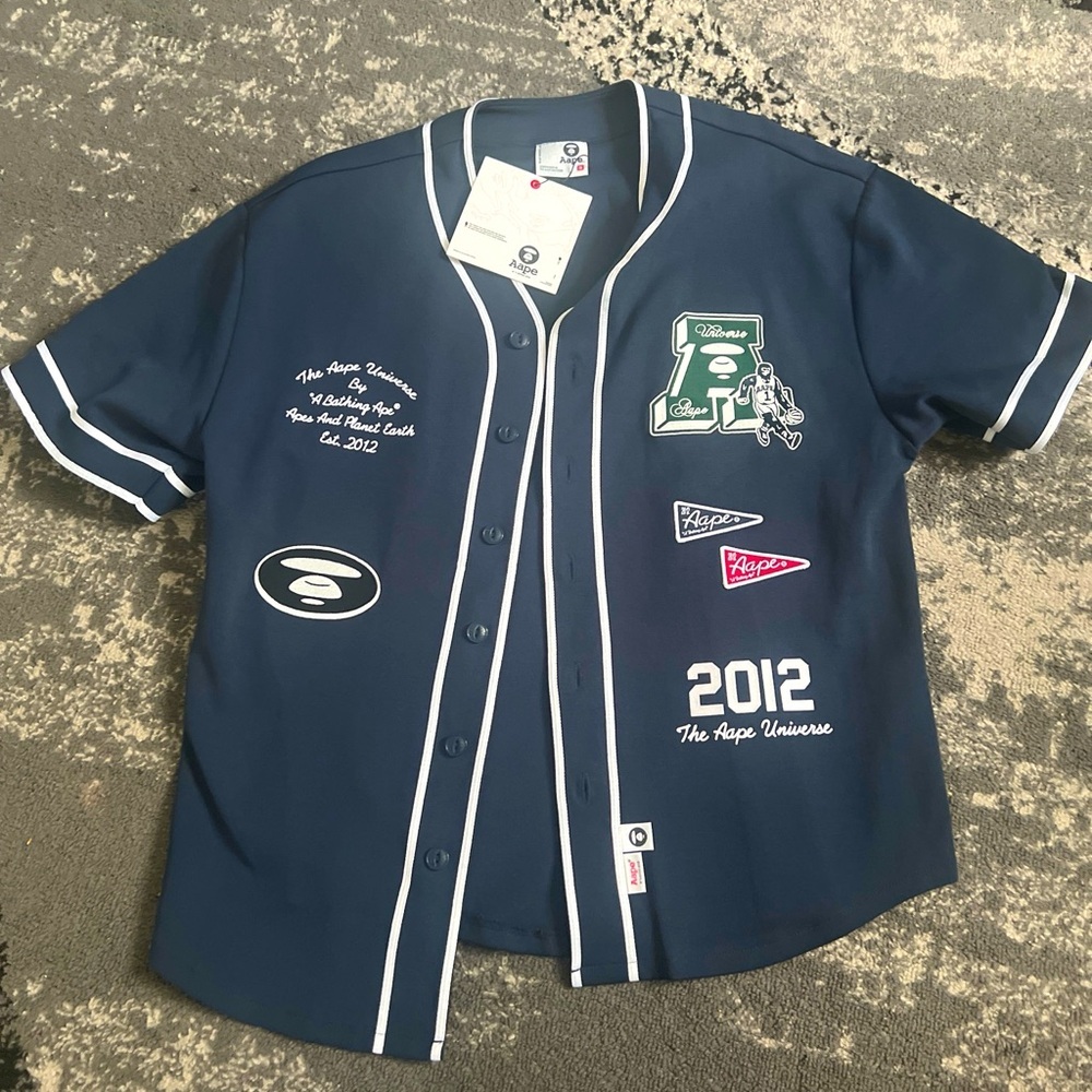 Bape baseball jersey